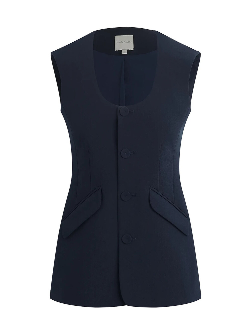 NEW, Favorite Daughter The Diana Vest in Navy Size S #SJ2417
